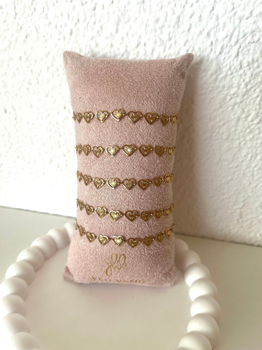 Armband lucky heart - goud