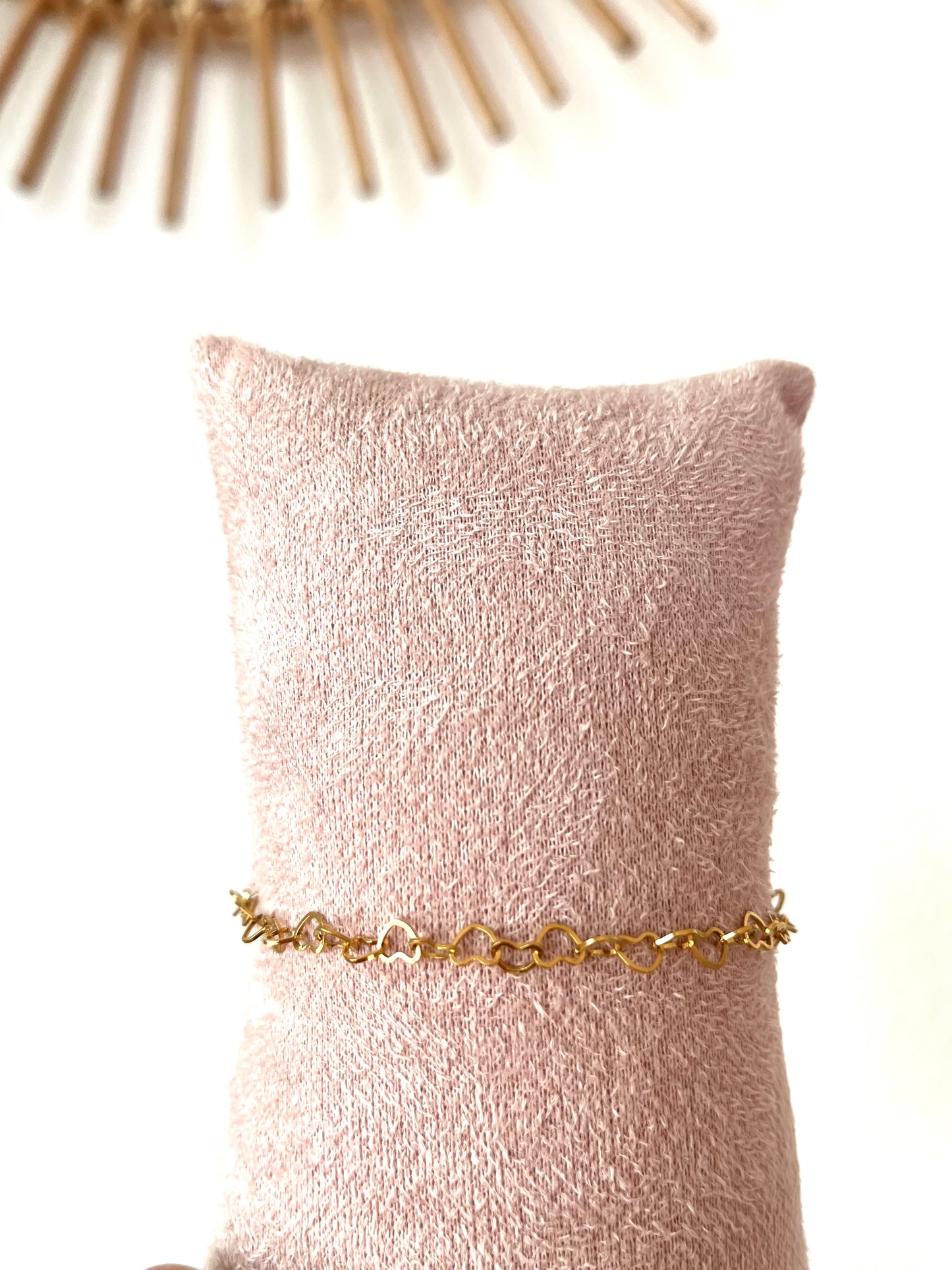 Armband full of hearts - goud