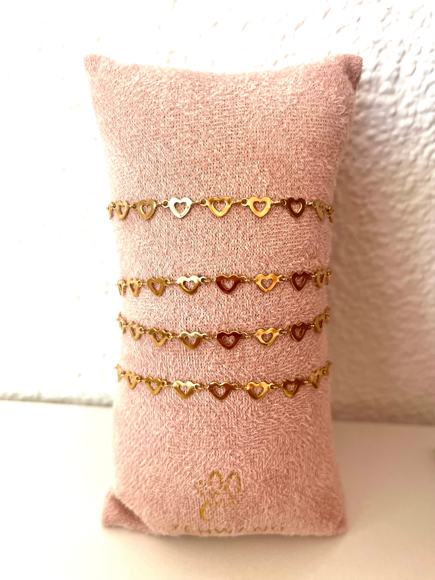 Armband open heart - goud