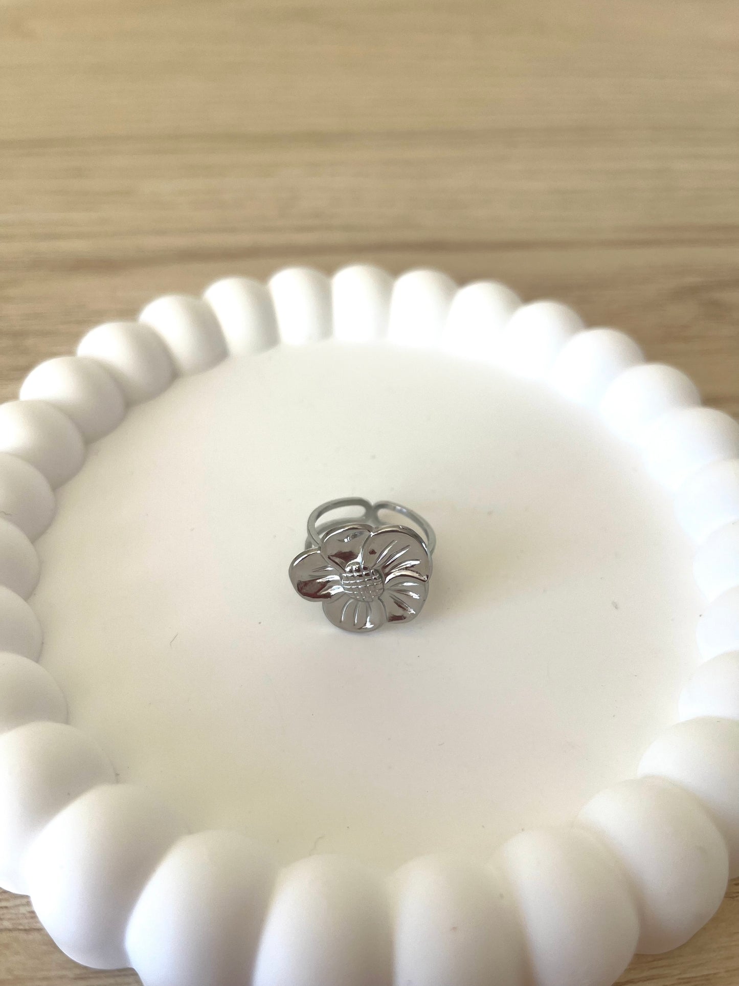 Ring Flower - zilver