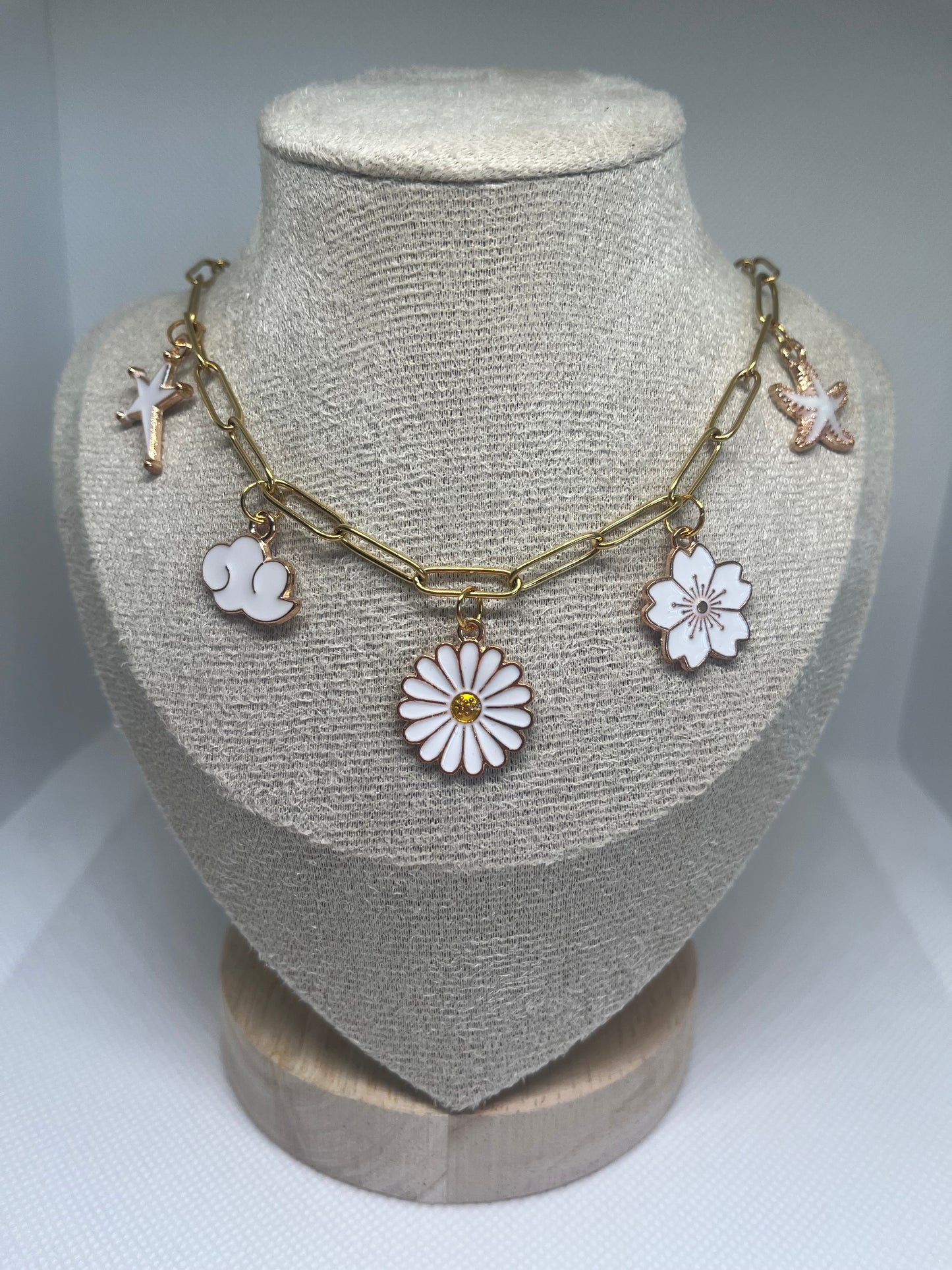 Bedelketting White goud