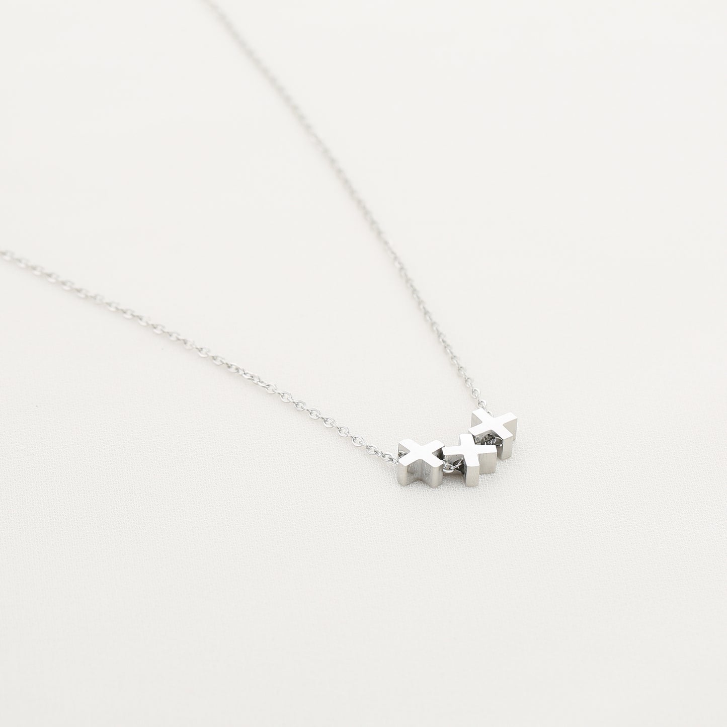 Ketting XXX zilver