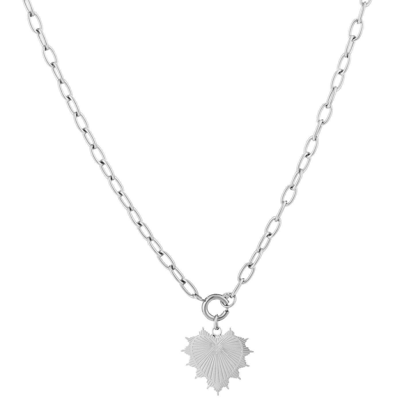 Ketting Sparkle Heart - zilver