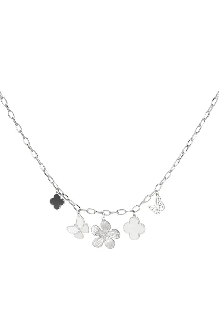 Bedelketting nature atmosphere - zilver