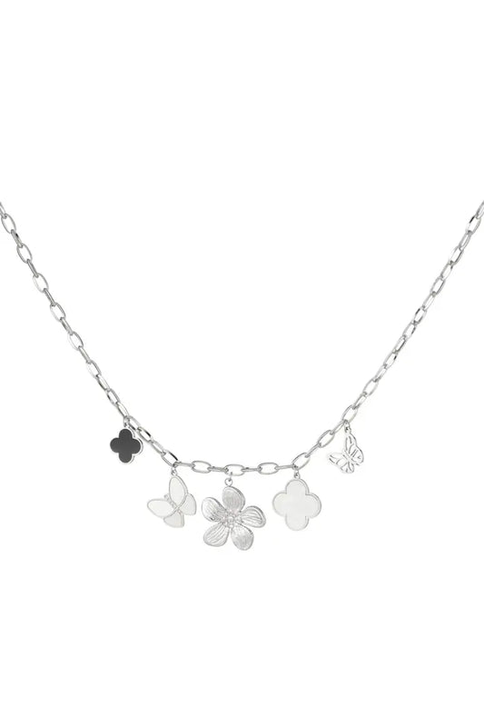 Bedelketting nature atmosphere - zilver