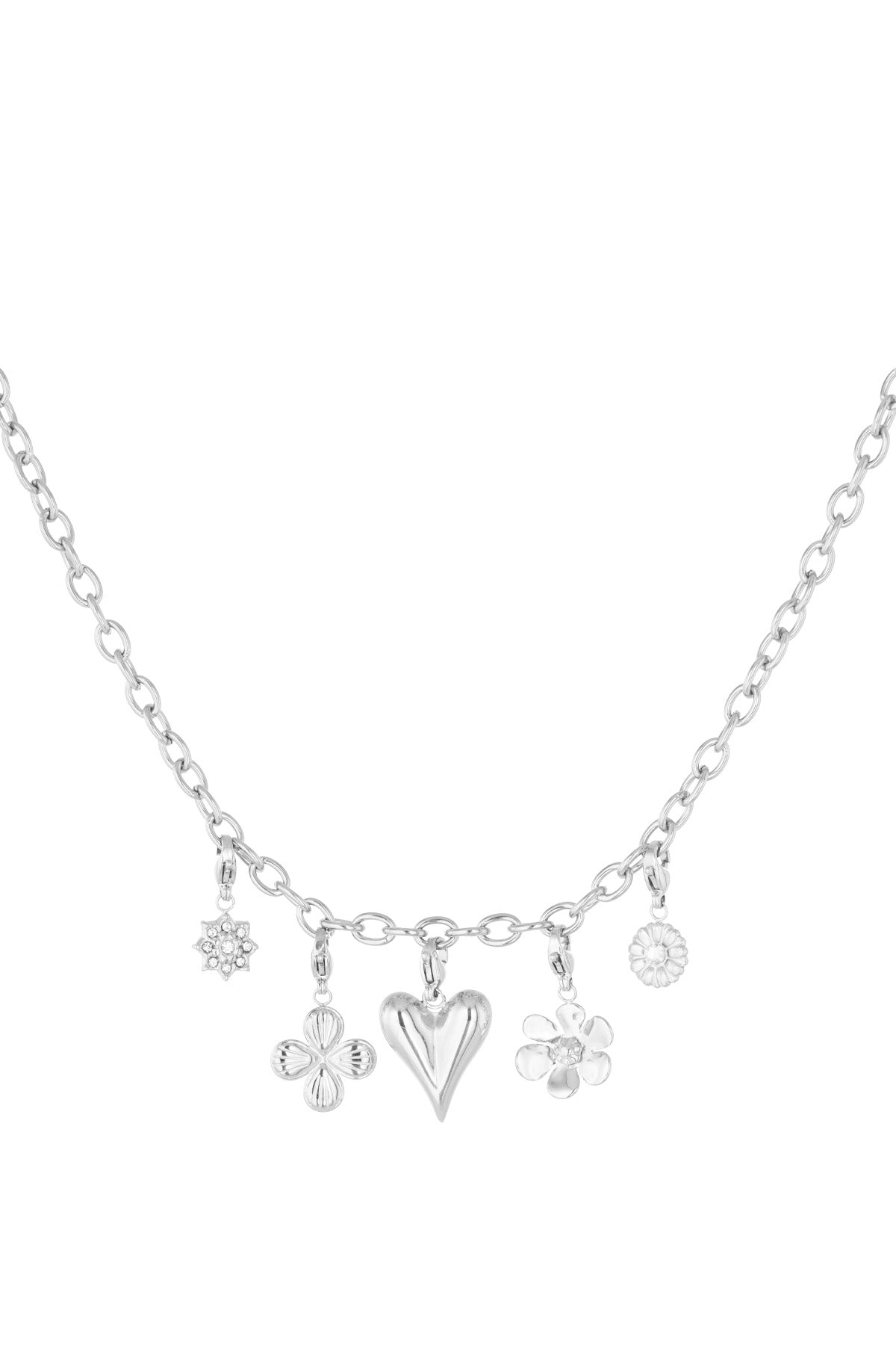 Bedelketting Natural love - zilver