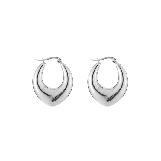 Classic egg hoops zilver