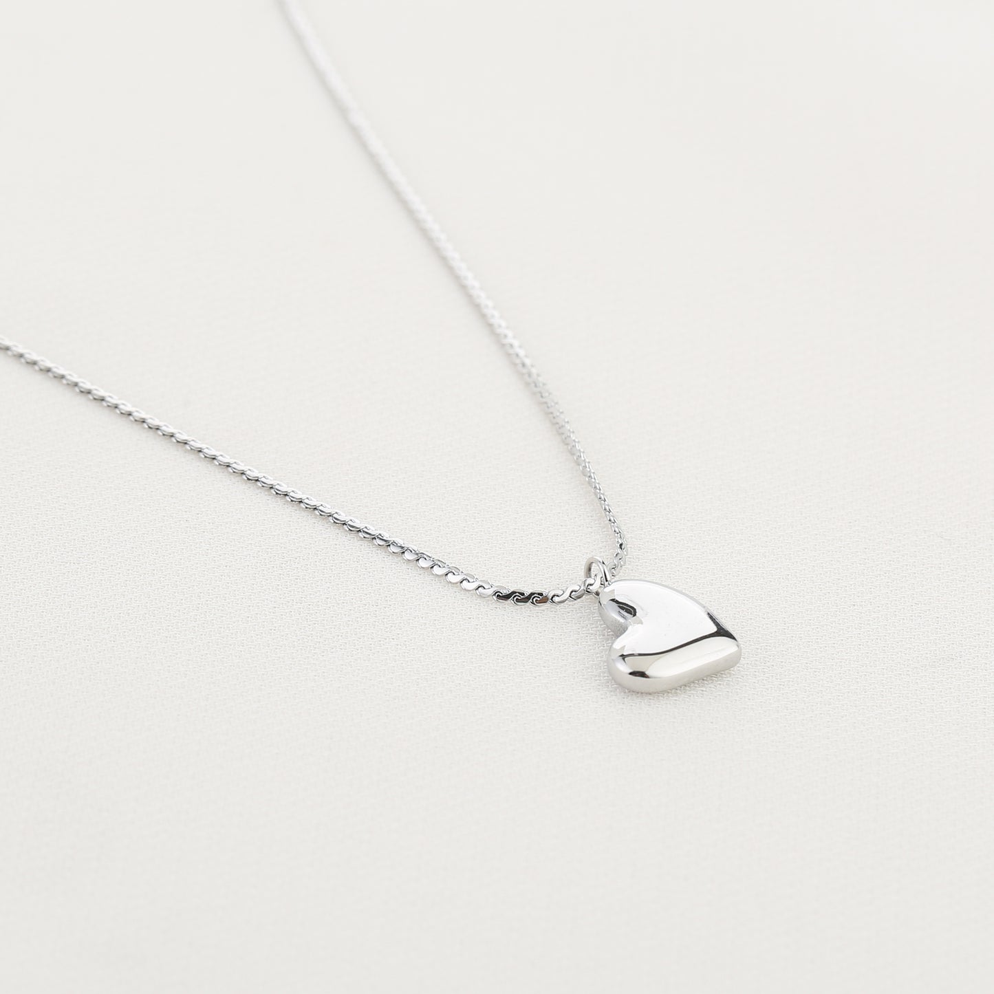 Ketting hartje zilver