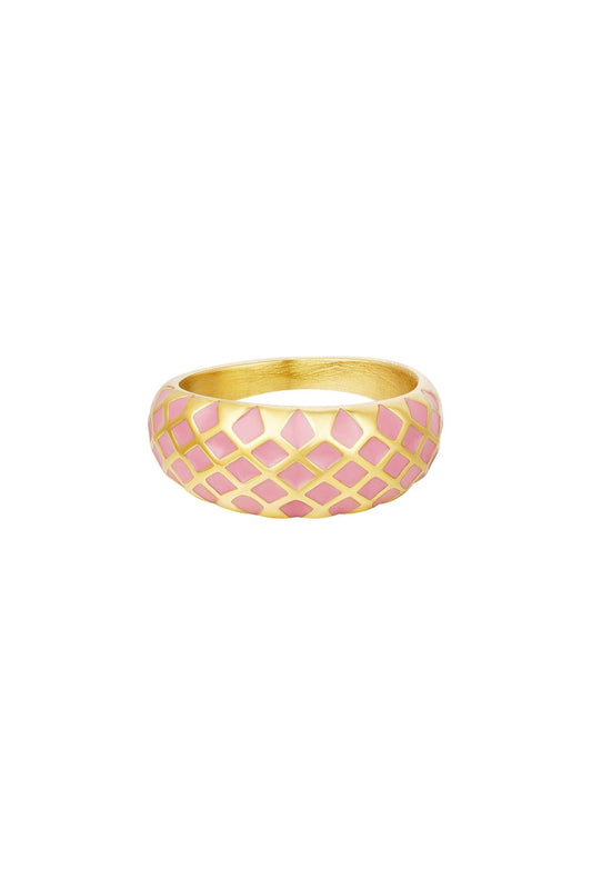 Ring Gold Pink maat 18