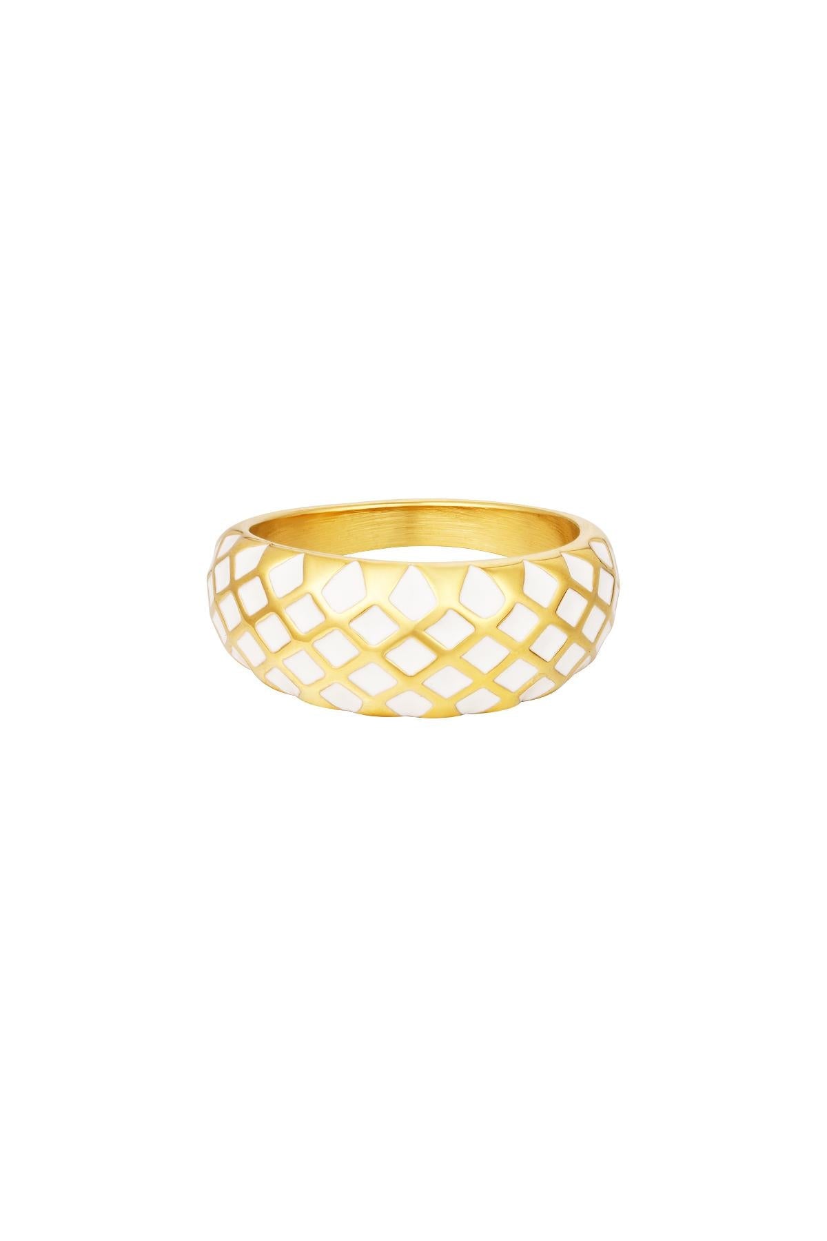 Ring Gold White maat 17