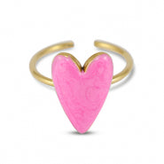 Ring Hart pearl pink-gold