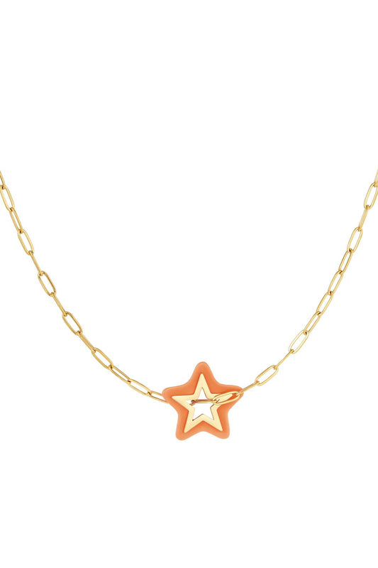 Schakelketting oranje ster